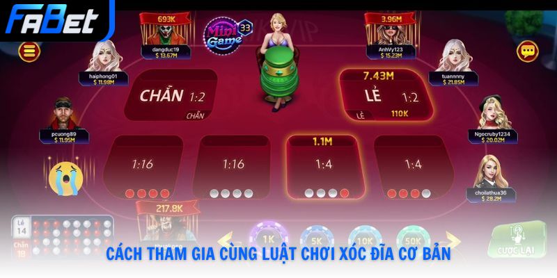 Cách tham gia cùng luật chơi xóc đĩa cơ bản